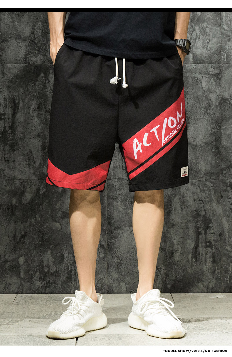 Sốc hè thể thao hip hop quần short nam lỏng lẻo thương hiệu thời trang đường phố nhanh khô năm điểm giải trí cộng với phân XL quần quần áo nam