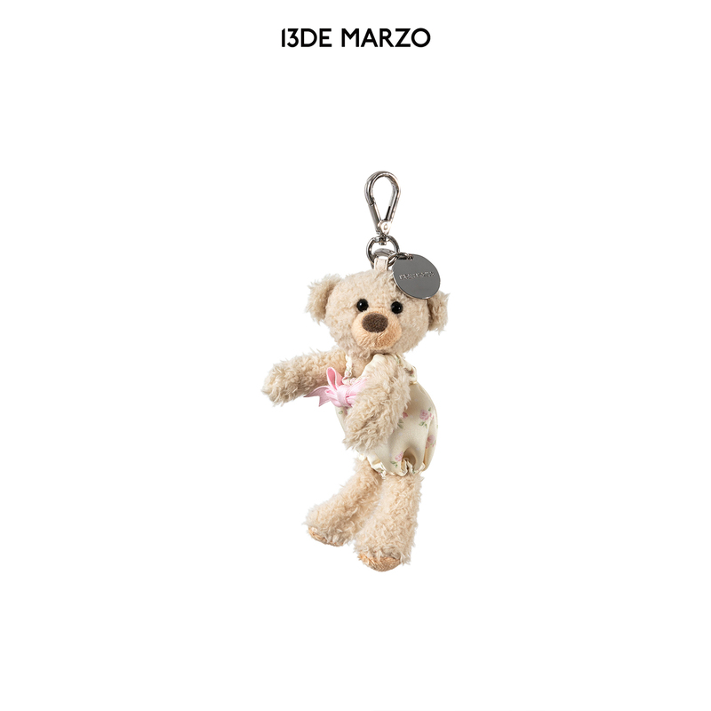 13 De Marzo Floral Bear Keychain Creative Versatile Bag Charm Niche Fashion Bag Pendant Gift 13 De Marzo Floral Bear Keychain Creative Versatile Bag Charm Niche Fashion Bag Pendant Gift