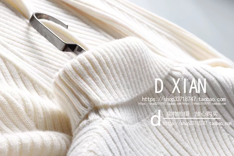 DXIAN Winter Men Dày cashmere Wool Twisted Sweater Áo len nam cao cổ áo gile nam