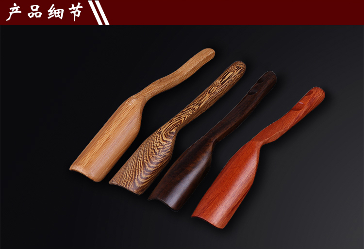 Ebony Teaspoon Tea Spoon Tre Tea Sh xẻ Tea Tea Spoon Kung Fu Tea Set Trà Phụ kiện - Trà sứ bộ ấm trà đạo