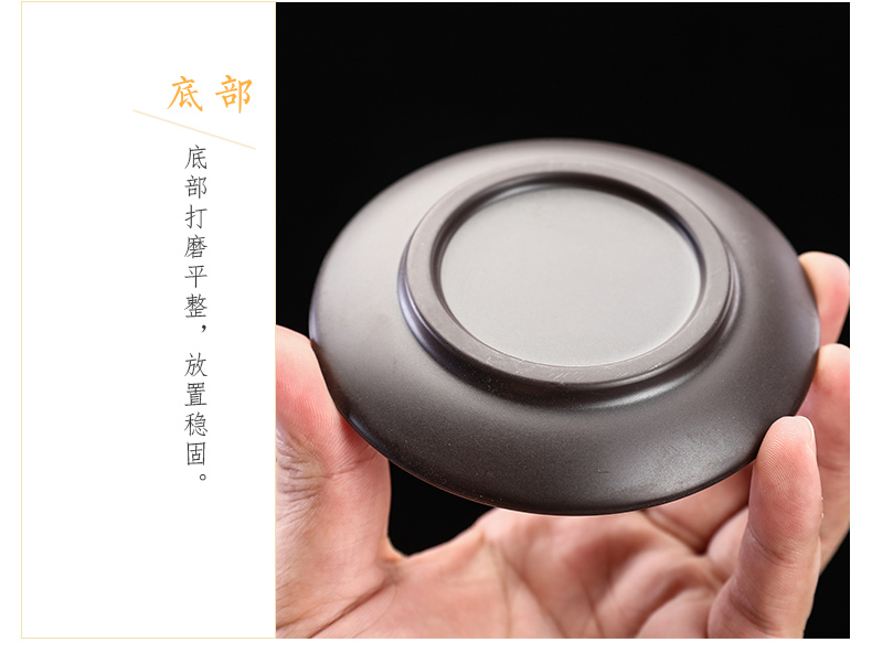 Four - walled yard bakelite insulation pad creative teacup pad household tea accessories heat pad Japanese wooden saucer suits for