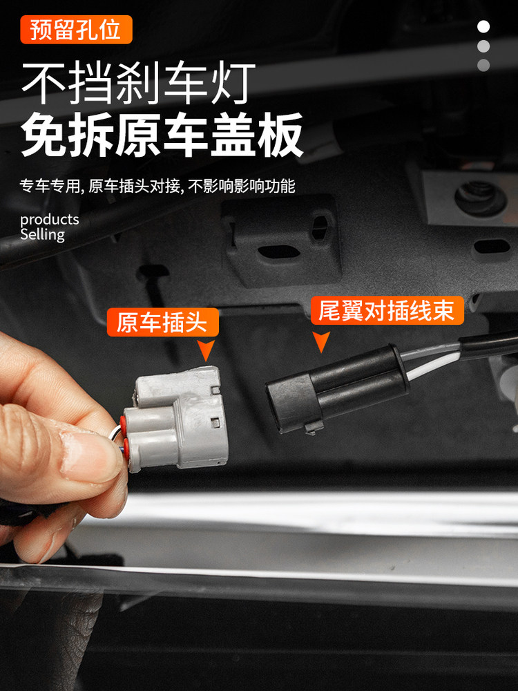 Suitable for 24/25 New Prado Lc250 Original Model Rear Spoiler, Exclusive Modification for Tx/Bx, High-End Version of the Same Model