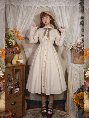 taobao agent Doll house, genuine dress with sleeves, Lolita style, Lolita OP, long sleeve