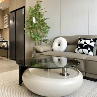 Cream style rotating coffee table for living room home designer