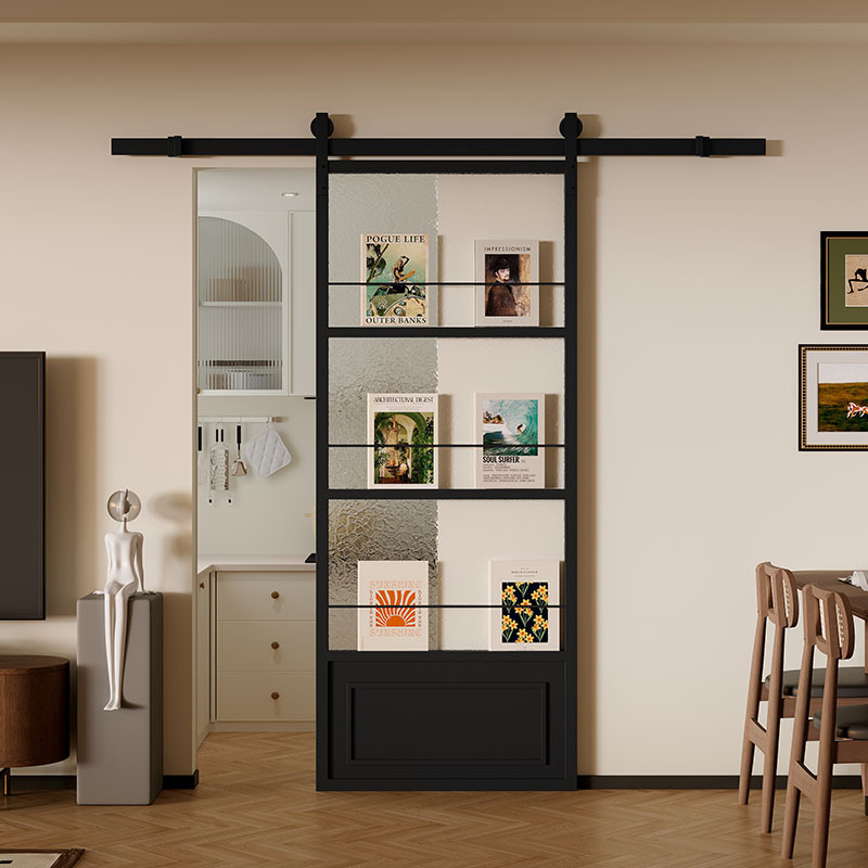 French-Style Vintage Bookshelf Door, Glass Door, Barn Door, Simple Kitchen, Study Room Sliding Door, Toilet Bathroom Hanging Rail Door French-Style Vintage Bookshelf Door, Glass Door, Barn Door, Simple Kitchen, Study Room Sliding Door, Toilet Bathroom Hanging Rail Door