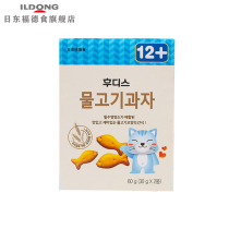 Nittong Fude Food Korea imported childrens snacks Baby molar fish shape original flavor cookies 60g