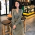 Váy dài nữ retro Pháp cao lạnh lùng kiểu hoàng gia trưởng thành đầu thu đông và quần áo mùa đông Quần áo nữ 2020 sóng mới - Váy eo cao