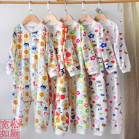 1-7 tuổi nhà vệ sinh trẻ em bánh mì Siêu nhân đồ ngủ Xiêm cô gái cỡ lớn cotton KT Cáp Nhĩ Tân trẻ em túi ngủ lớn body giả vest cộc tay bé trai