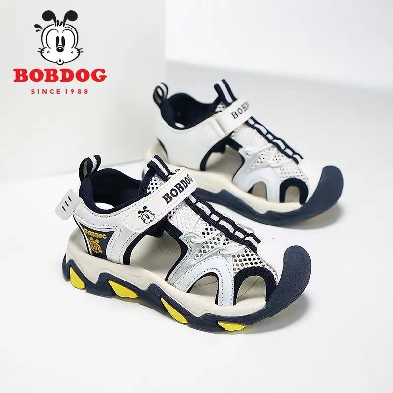 Сандалии Babudou boys Baotou на летней нескользящей мягкой подошве, новинка 2025 года, для маленьких и средних мальчиков и детей, детская пляжная обувь Изображение 1