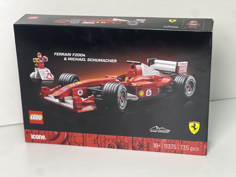 Lego 11375 Ferrari F2004 and Michael Schumacher Icons Series F1 Racing Car Building Blocks