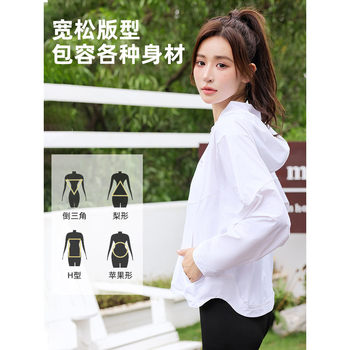 Li ning smoothie sun protection clothing women's summer cool thin breathable lightweight outdoor skin clothing sports jacket hooded lnyu203