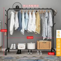 Hangers household clothes thicker and larger drying racks folding floor-to-ceiling steel pipes balcony cool hanging clothes