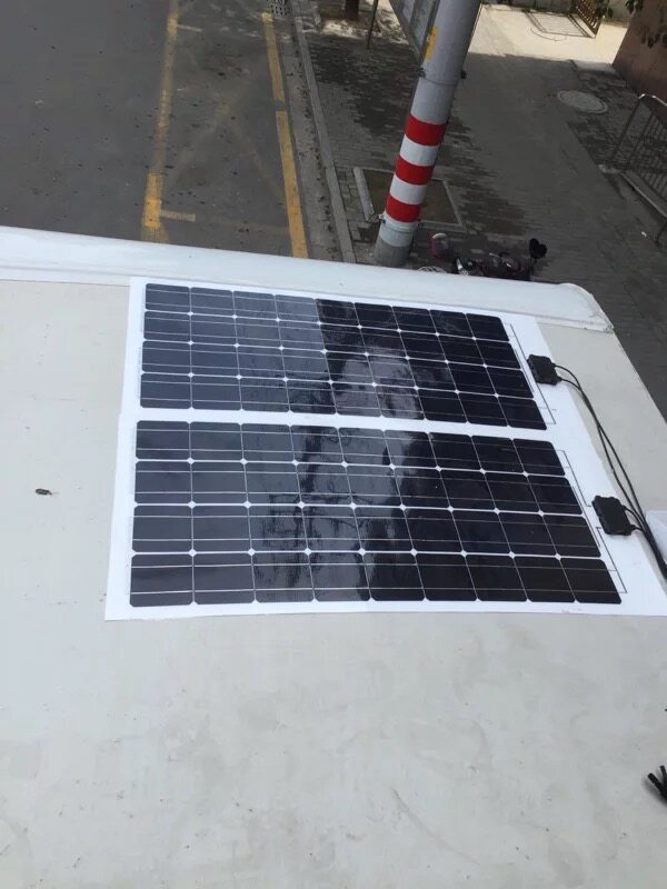 420w roof solar panel flexible portable monocrystalline 2mm thickness power generation panel bendable