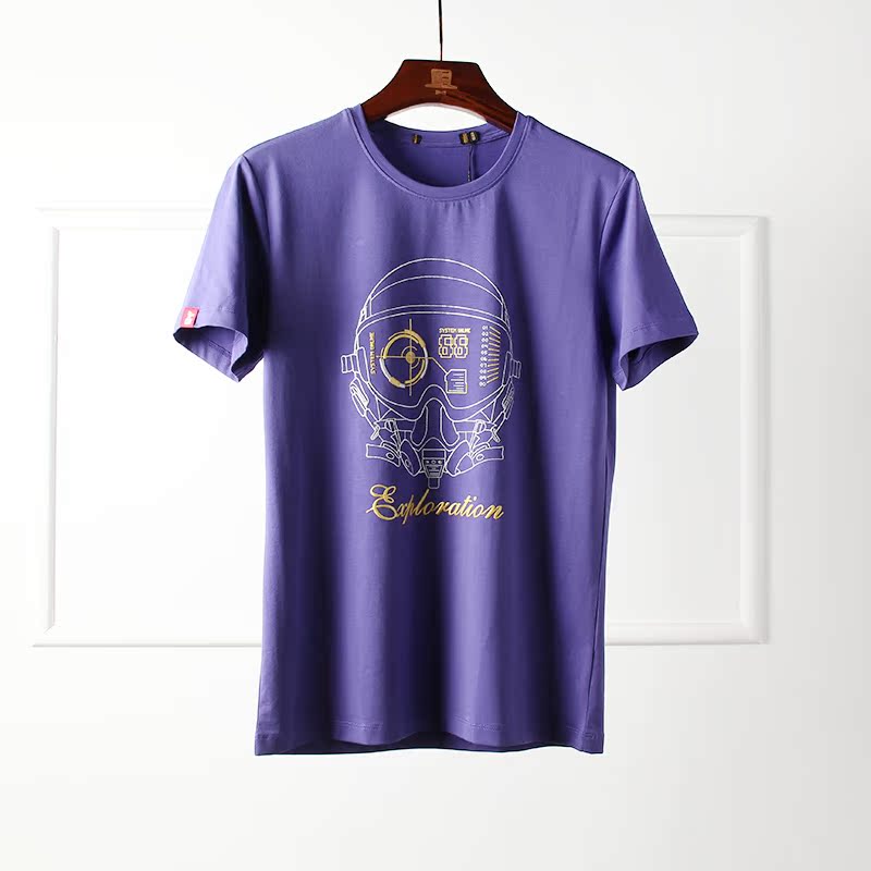 đèn hắt sân vườn 2019 Cửa hàng bách hóa Huadu Xu hướng cổ tròn thoáng khí cho nam Áo thun mỏng Joker Xu hướng mùa hè Sản phẩm mới - Thiết bị sân khấu đèn chớp led