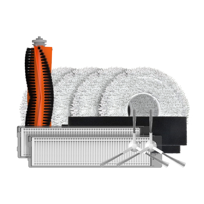 Fluorite Rs2 Sweeping Robot Original Accessories: Roller Brush, Mop, Filter Element