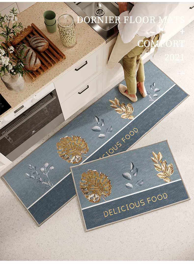 厨房专用防滑防油地垫防油污长条地面地毯吸水吸油耐脏地板踩脚垫详情18