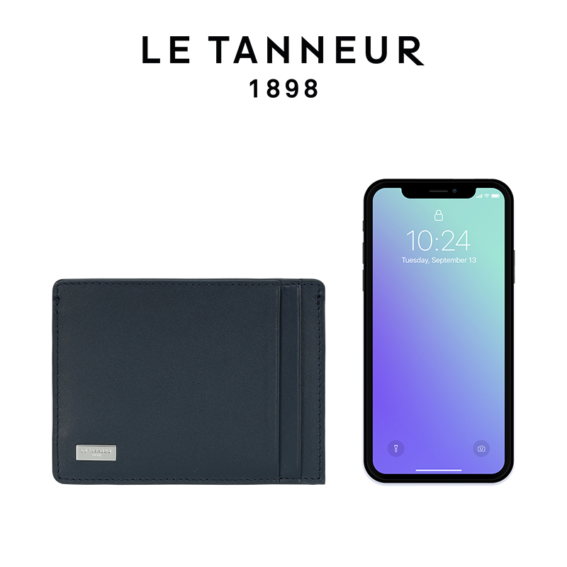 Letanner TANNEUR nam Wallet ngắn Thiết kế thời trang Pháp thiểu số TLUI3400