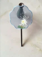 Handmade thêu thêu người mới bắt đầu kit cọ quạt vật liệu gói vật liệu gói 15CM fan nhóm quạt Qinglian tranh thêu tay xq