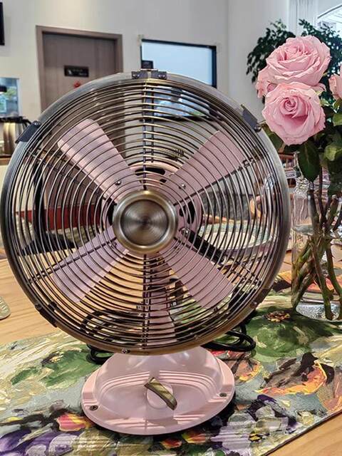 Sam Sunko Antique-Style Table Fan Desktop 8inch Metal Bedroom Dormitory Small Floor-Standing Electric Fan Same Model