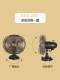 Sam Sunko Antique-Style Table Fan Desktop 8inch Metal Bedroom Dormitory Small Floor-Standing Electric Fan Same Model