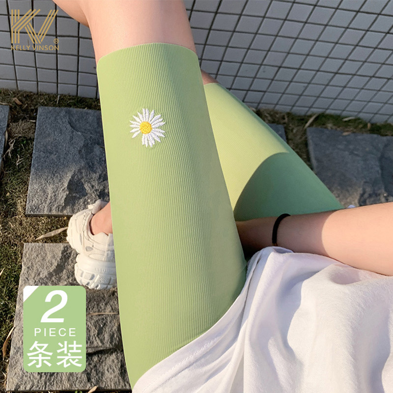 50% ice silk underpants female summer anti-walking light external wearing thread thin section large size safety pants without curbside riding shorts