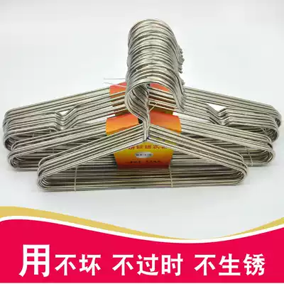 Shanghai solid thick stainless steel wire hangers durable clothes stand drying clothes rack triangle support hangers