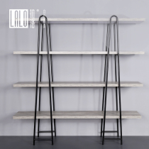 Lallo art display stand modern minimalist bookshelf floor screen holder removable partition shelf