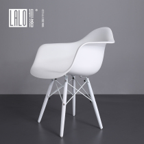 Lallo Studio Black and White Chair Imus Armchair Modern Art Space Simple Back Chair