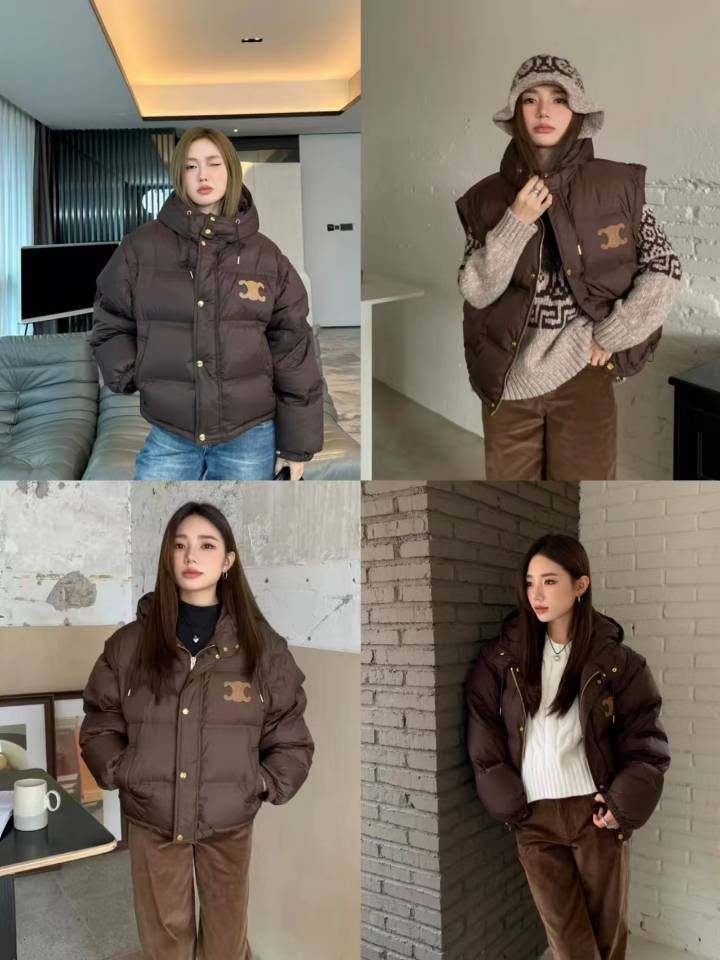 Пуховик на заказ g0682  cl同款新款袖可脱卸双穿羽绒服