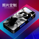 Защитная ветрозащитная креативная зажигалка с usb-зарядкой для друга, высокая мощность, популярно в интернете, делается под заказ