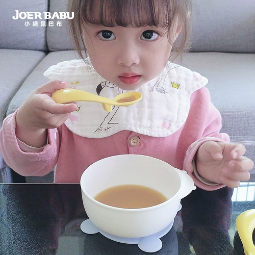 Детская обеденная тарелка для тренировок для еды, вилка, комплект, посуда для кормления