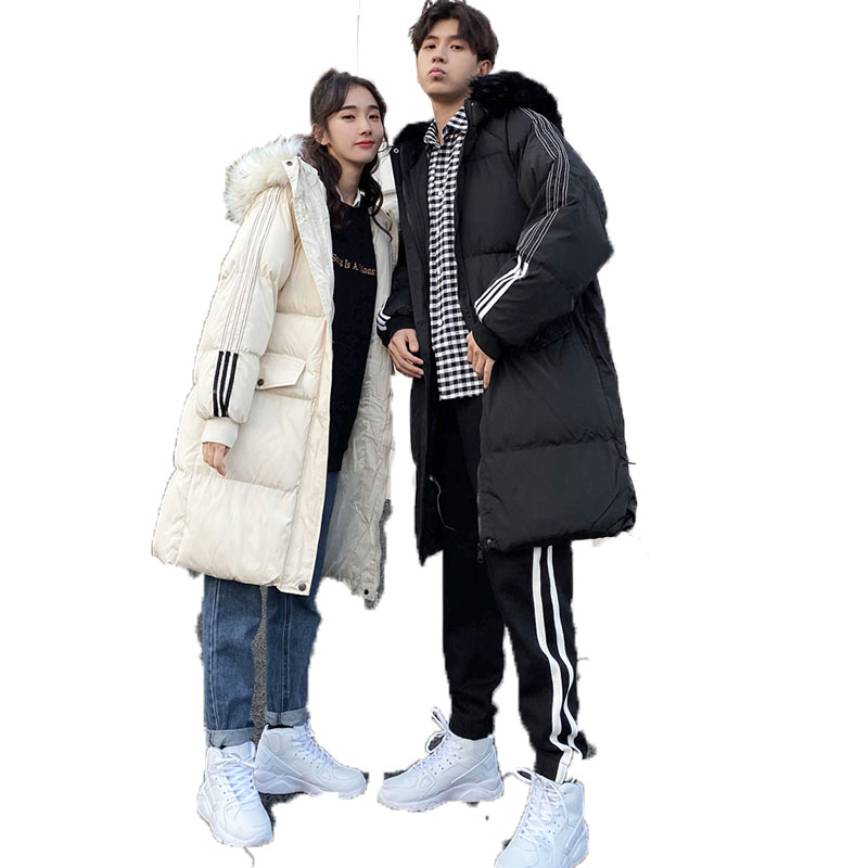 học sinh trung học trung dài Hàn Quốc phiên bản lỏng lẻo bông quần áo áo khoác mùa đông đại học lớp gió mùa đông cô gái vài bông quần áo của phụ nữ