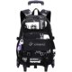 Junior High School Trolley Backpack for Elementary School Boys, Large Capacity, New Model, Waterproof, Six-Wheel Stair Climbing for Children in Grades Three to Six