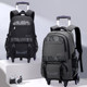 Junior High School and High School Large-Capacity Elementary School Student Trolley Backpack for Boys, Six-Wheel Stair-Climbing, Suitable for Grades 4-7, Detachable Double Shoulder Strap