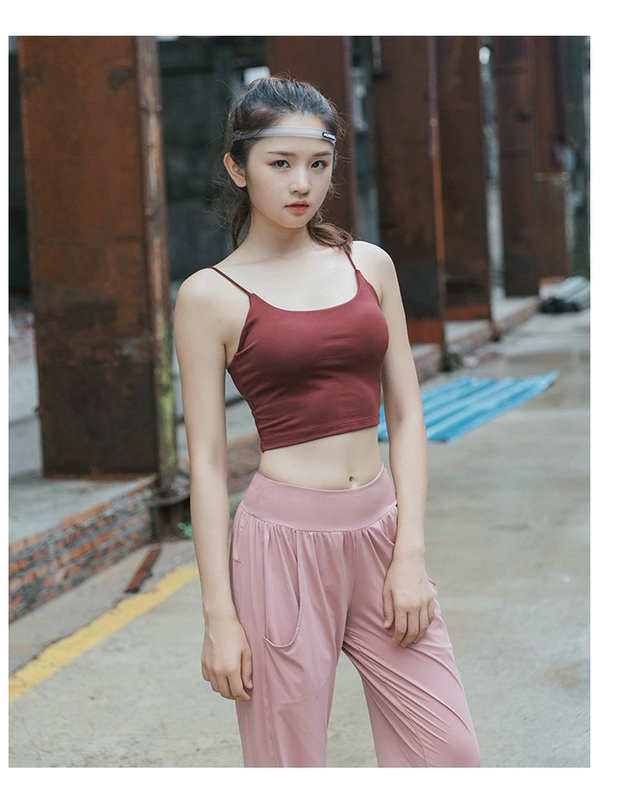 [100 trừ 30] sốc hấp thụ yoga yếm nữ có thể mặc một chiếc thắt lưng mỏng gợi cảm đồ lót thể thao đồ lót