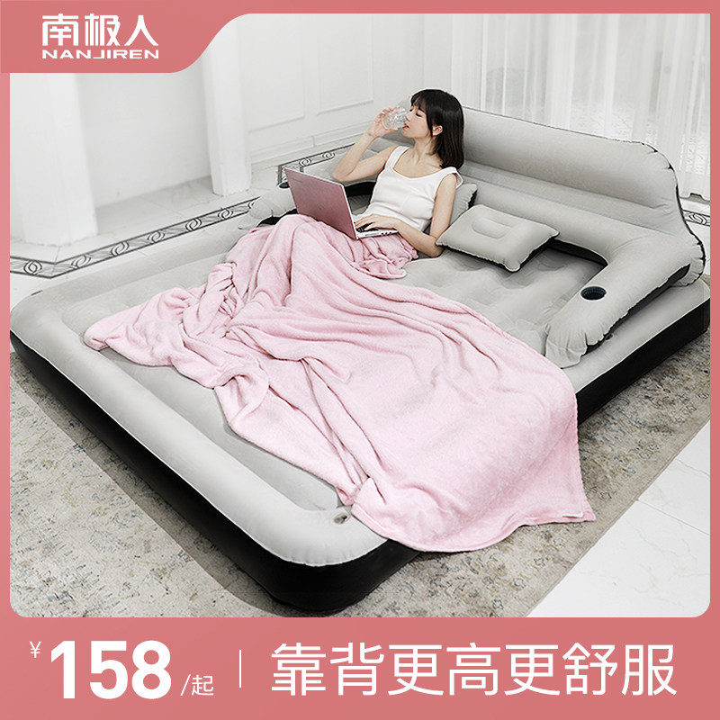 Inflatable bed inflatable mattress home double folding simple inflatable bed floor mattress bed lazy portable single