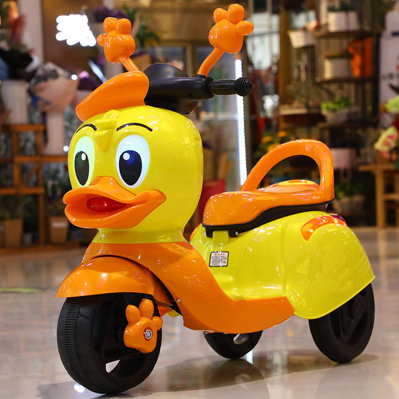 Children's electric motorcycle rechargeable toy car male and female baby children can sit on people with remote control stroller tricycle