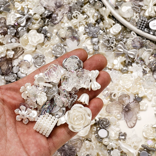 Кремовый чехол для телефона с бабочкой, набор материалов ручной работы, барсетка, аксессуар с аксессуарами, в цветочек, DIY