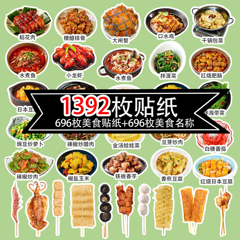 Handbook Menu Stickers Family Recipes DIY Home-Cooked Food Photography Gourmet Dishes LAOSHU Kitchen Goodies Recommended