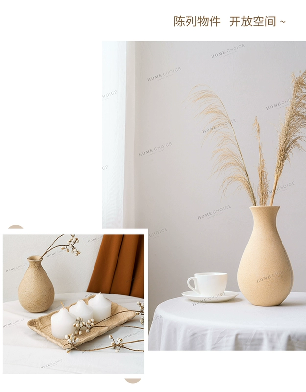 Chạy về nhà chai mùn cưa retro Tự làm bằng tay nén gỗ thô phôi mô hình tóc phôi phôi hoa khô bình hoa - Vase / Bồn hoa & Kệ