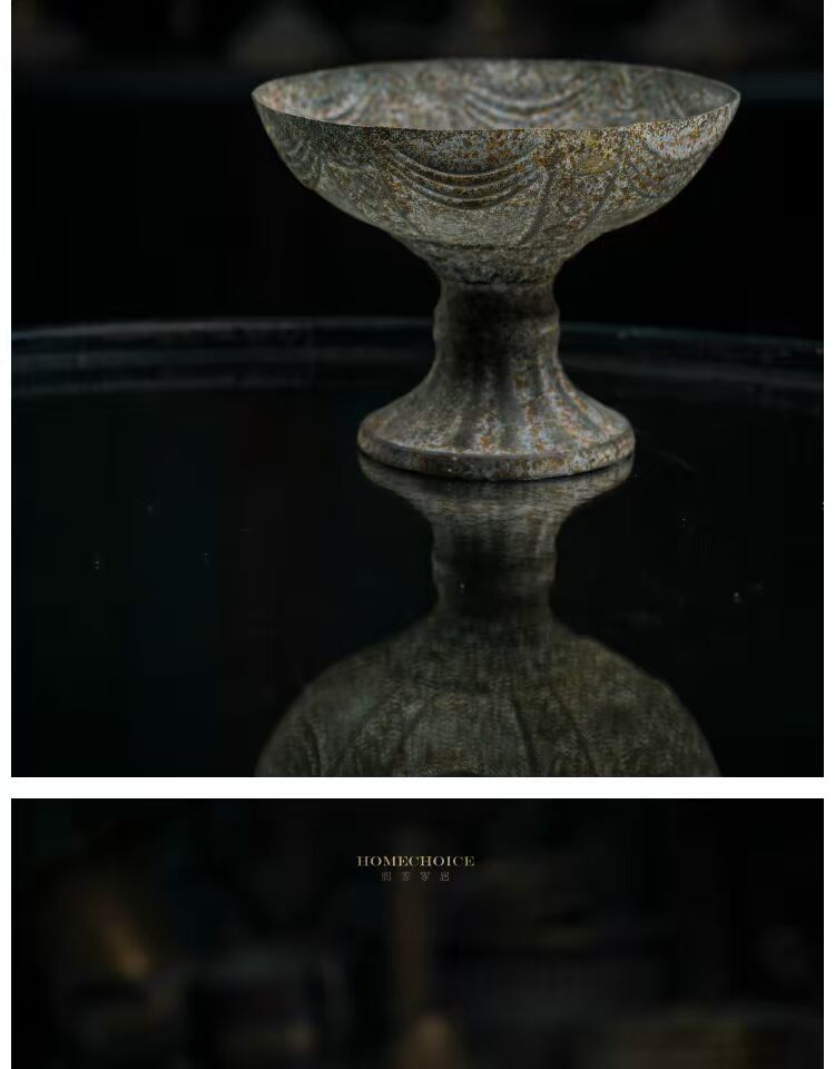 Chạy về nhà màu đất nghệ thuật sắt màu cũ retro nhiều phong cách cổ lọ hoa - Vase / Bồn hoa & Kệ chậu cây hình chữ nhật