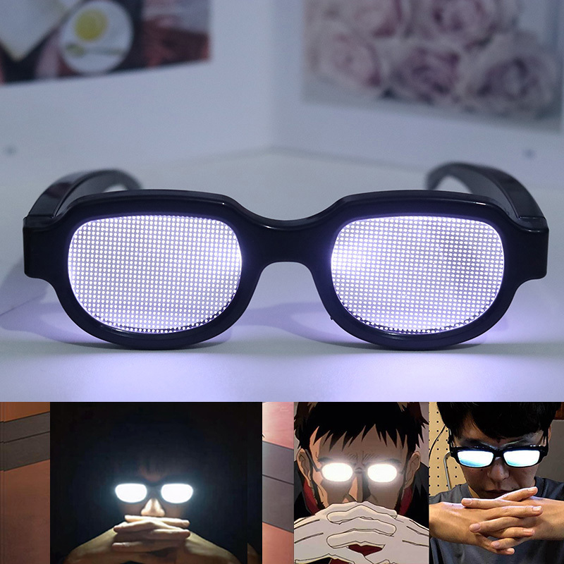 Led Technology Glowing Glasses Tiktok Conan Style Funny and Quirky Party Performance Glasses Gift