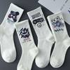 2025 New Graffiti Socks Men's Long Socks ins Trendy Cotton Socks Autumn Junior High School Students Mid-Tube Boys' Youth Basketball Socks