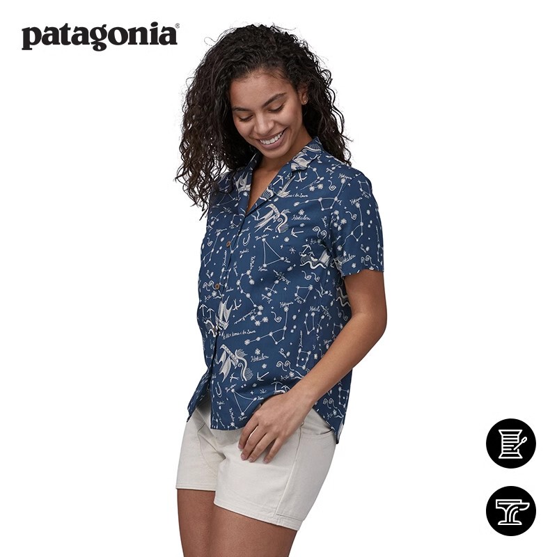 Women's Surf Series Short Sleeve Shirt Pataloha 52593 Patagonia Patagonia
