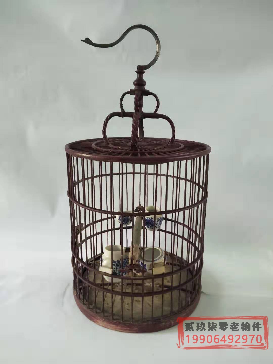 Folk Old Objects Old Bamboo Bird Cage Classical Feature Bird Cage Farmhouse Music Furnishing Folk and Decorative Movie Props-Taobao