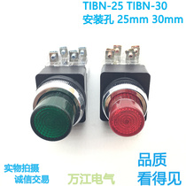 TIBN-25 TIBN-30 with light button switch high flat button convex head Self-reset Red Green 220V