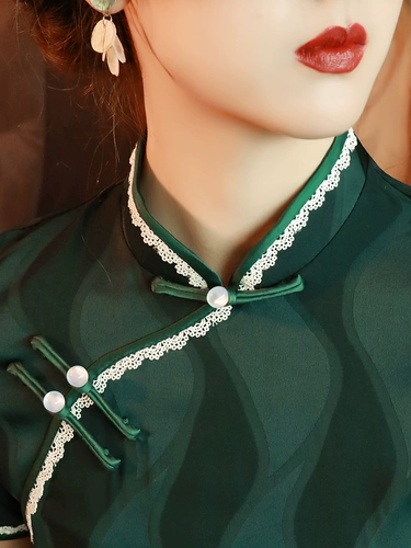 Ципао, длинная элегантная легкая ретро юбка, светлый стиль