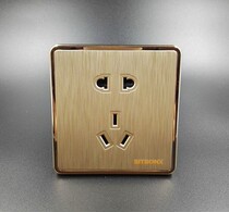 SITSONX four-way Panasonic switch socket champagne gold wall switch five holes one open two open three open four