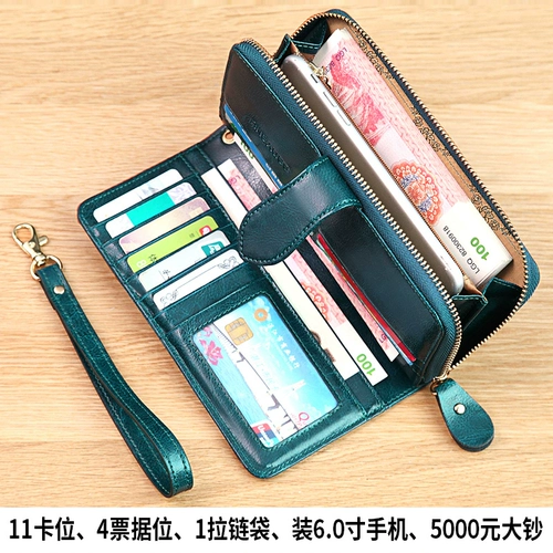 班亚奴 Модный кошелек, вместительная и большая сумка, из натуральной кожи