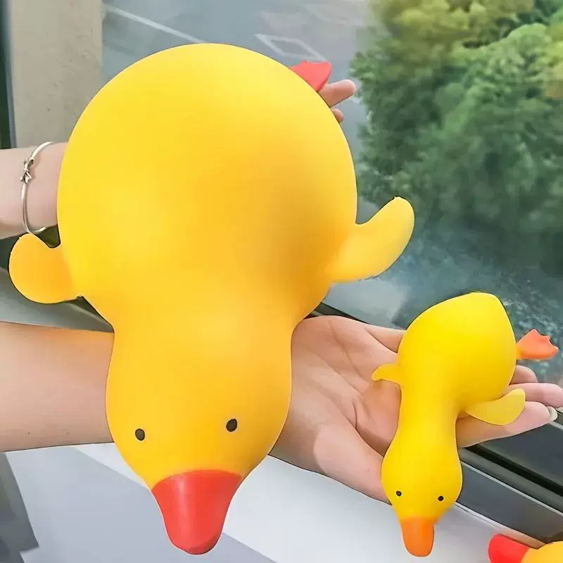 Антистресс-утка squishy, мягкая для сжатия, маленькая 21×17×3 см